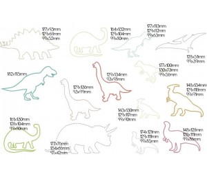 Stickserie - Dinos Doodle